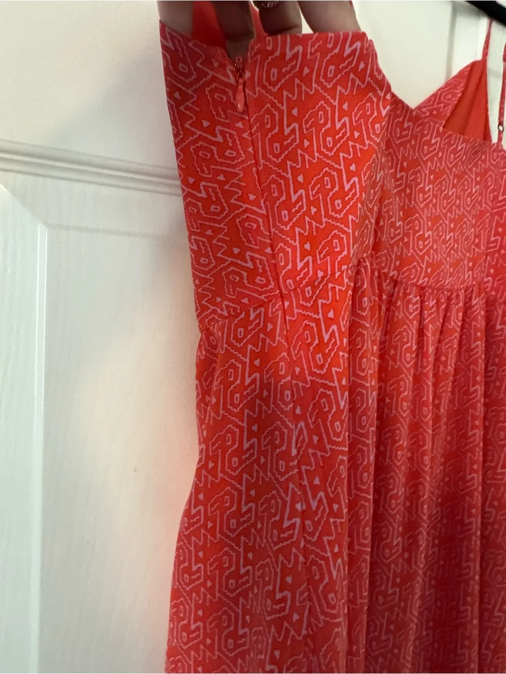 RACHEL Rachel Roy Bright Red Printed Dress - Picture 6 of 6